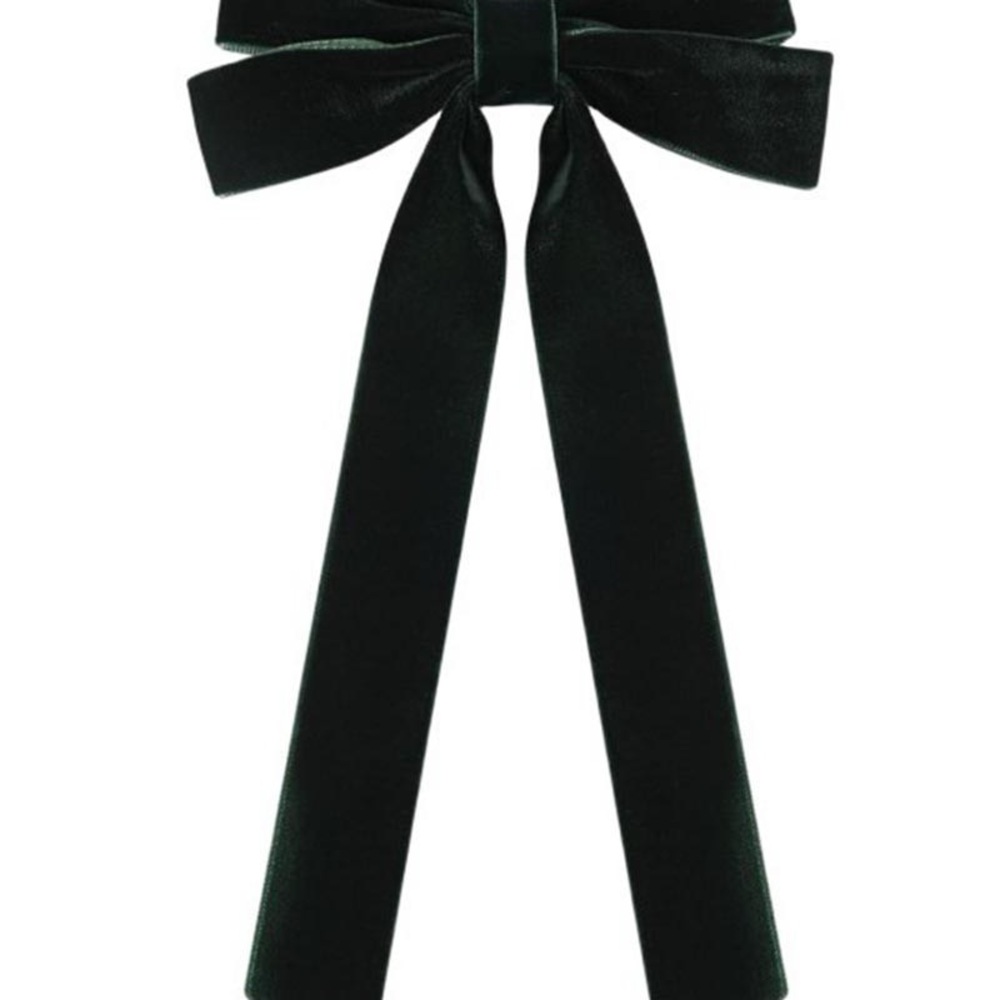 Black Coquette cute velvet hair bows clips